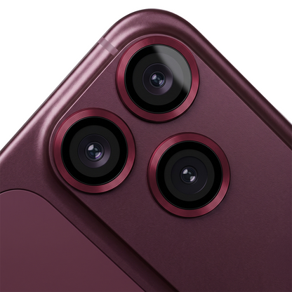 Προστατευτική μεμβράνη κάμερας πίσω OEM για Apple iPhone 18 Pro Max, ασφαλισμένο γυαλί, βυσσινί