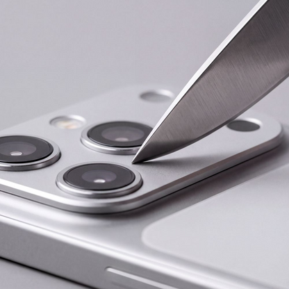 Προστατευτικό πλαίσιο πίσω κάμερας Tech-Protect Camalloy Fit+ για Apple iPhone 18 Pro Max, αλουμίνιο, ασημί.