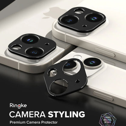 Πλαίσιο προστασίας Κάμερας Πίσω Ringke Styling για Apple iPhone 15 Plus / 15, Αλουμίνιο, Μαύρο