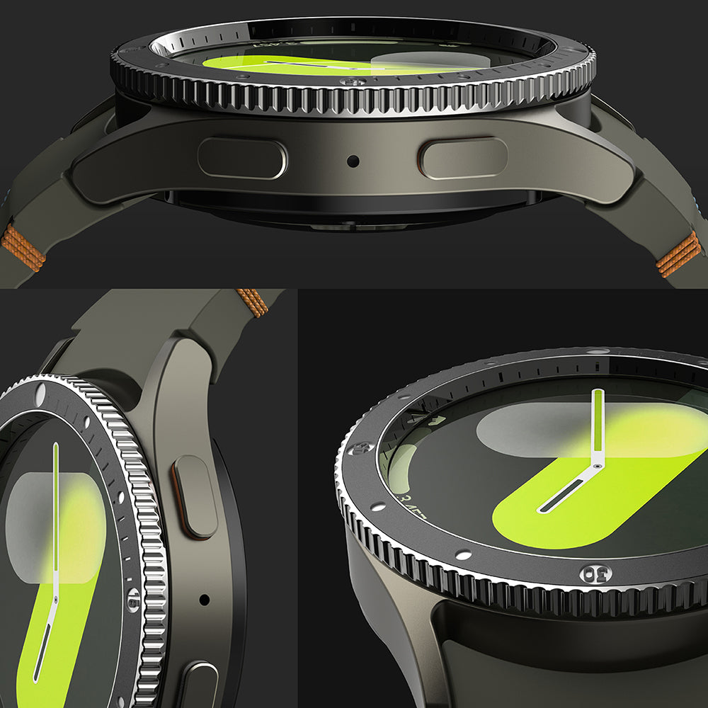 Πλαίσιο Προστασίας Ringke Premium Styling για Samsung Galaxy Watch7 40mm, Μοντέλο 2, Μαύρο