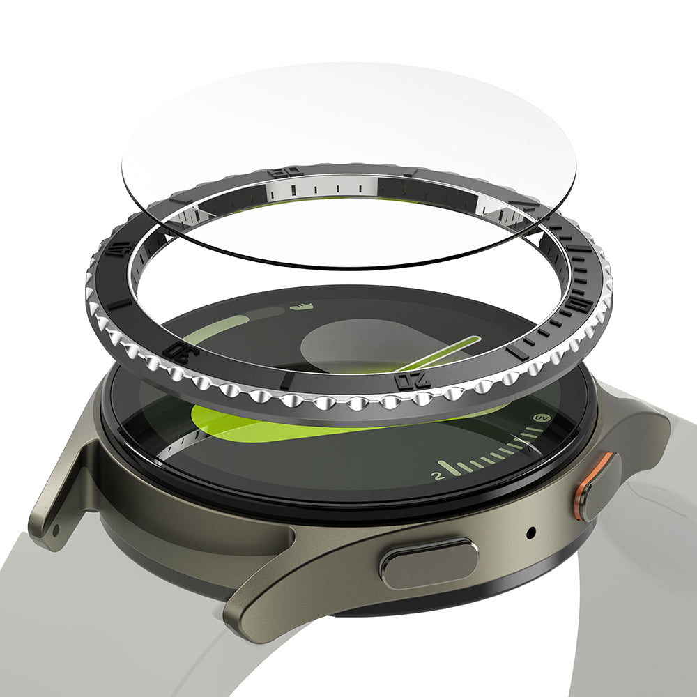 Πλαίσιο Προστασίας Ringke Premium Styling για Samsung Galaxy Watch7 40mm, Μοντέλο 3, Μαύρο