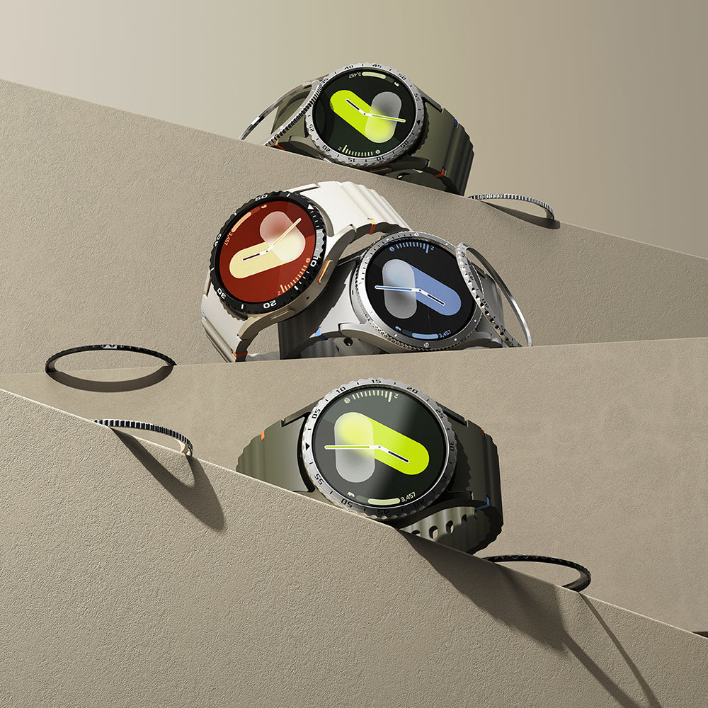 Πλαίσιο Προστασίας Ringke Styling για Samsung Galaxy Watch7 40mm, Μοντέλο 7, Ασημί