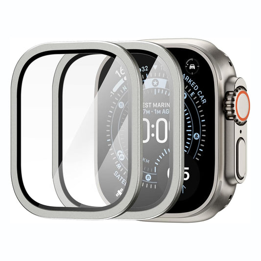 Προστατευτικό πλαίσιο Spigen Tune with Glass για Apple Watch Ultra Series, Ασημί ACS11595