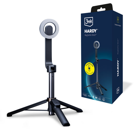 Selfie Stick Bluetooth 3MK Hardy MagSelfie, Παγκόσμιος, Μαύρο