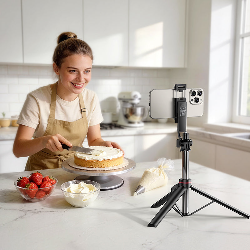 Selfie Stick Bluetooth Borofone BY15 Throne, 4.5inch - 7inch, Black