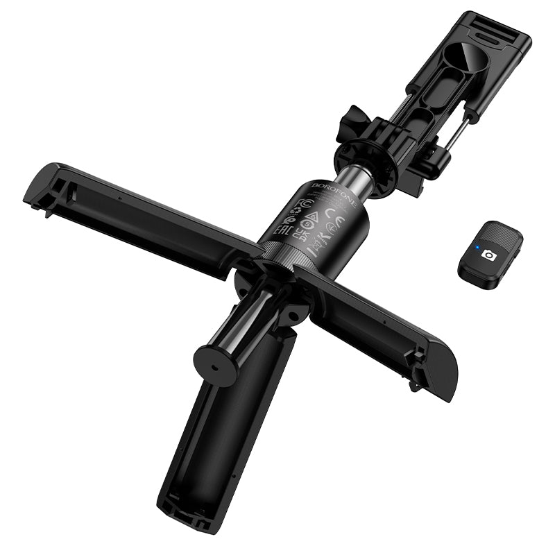 Selfie Stick Bluetooth Borofone BY14 Graceful, 4.5inch - 7inch, Black