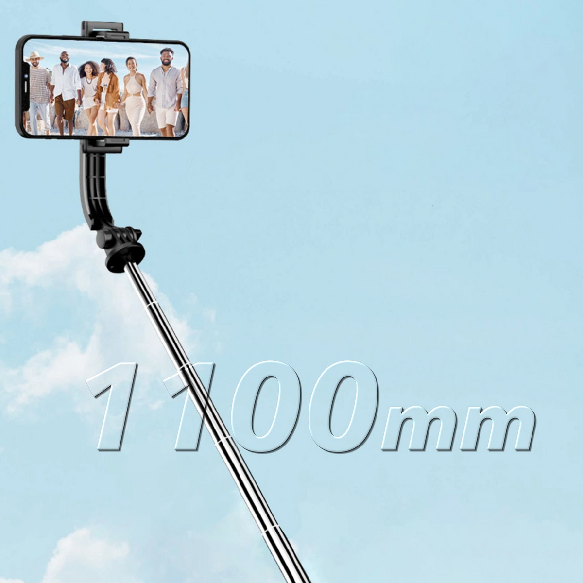 Selfie Stick Bluetooth Dudao F18S 4σε1, Universal, Μαύρο