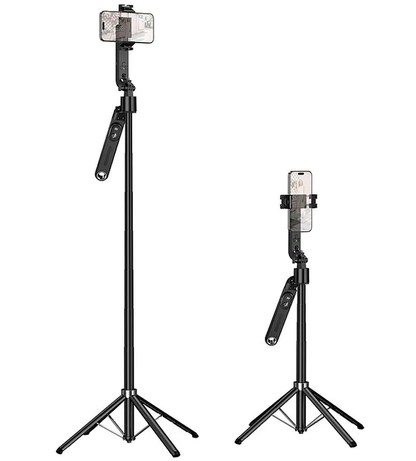 Selfie Stick Bluetooth HOCO K32 Παρακολούθηση Προσώπου, 4.5inch - 7inch, Μαύρο