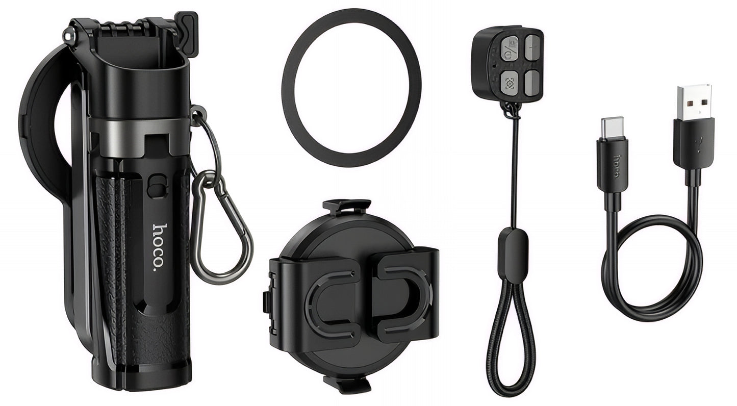 Selfie Stick Bluetooth HOCO K27 Pro, Παγκόσμιος, Μαύρο