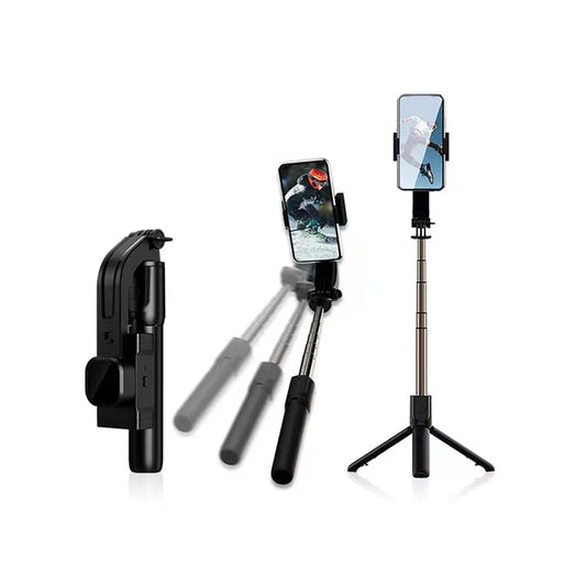 Selfie Stick Bluetooth Techsuit C06, Παγκόσμιος, Μαύρο