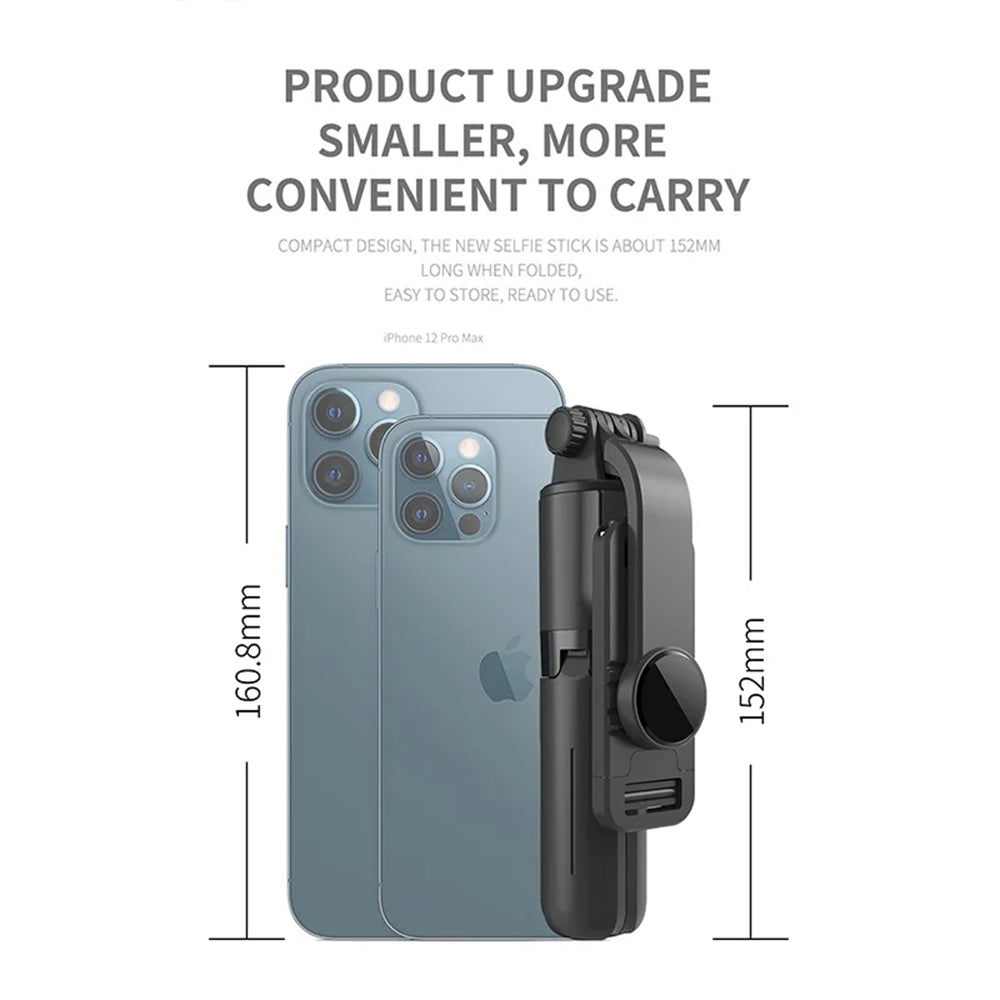 Selfie Stick Bluetooth Techsuit L10, Universal, Μαύρο