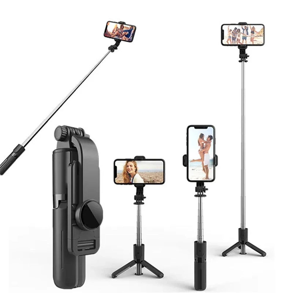 Selfie Stick Bluetooth Techsuit L11, Universal, Μαύρο