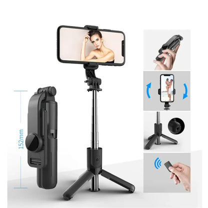 Selfie Stick Bluetooth Techsuit L11, Universal, Μαύρο