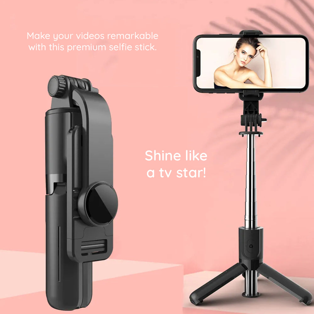 Selfie Stick Bluetooth Techsuit L11, Universal, Μαύρο