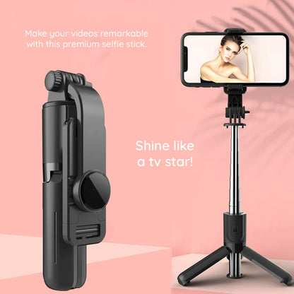 Selfie Stick Bluetooth Techsuit L11, Universal, Μαύρο
