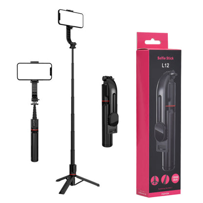 Selfie Stick Bluetooth Techsuit L12, Παγκόσμιος, Μαύρο