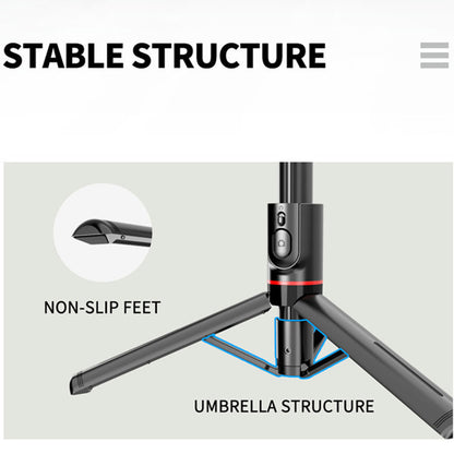 Selfie Stick Bluetooth Techsuit L12, Παγκόσμιος, Μαύρο