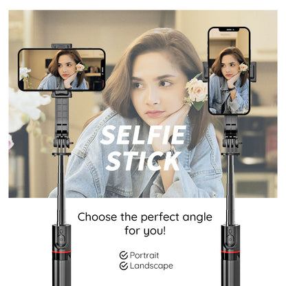 Selfie Stick Bluetooth Techsuit L13, Universal, Black