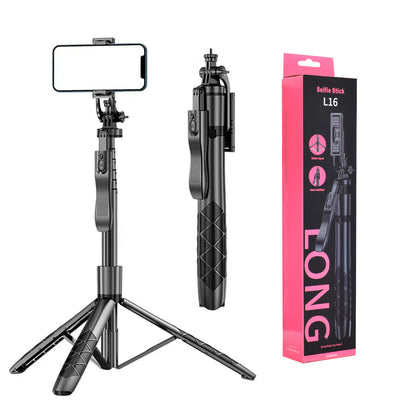 Selfie Stick Bluetooth Techsuit L16, Παγκόσμιος, Μαύρο