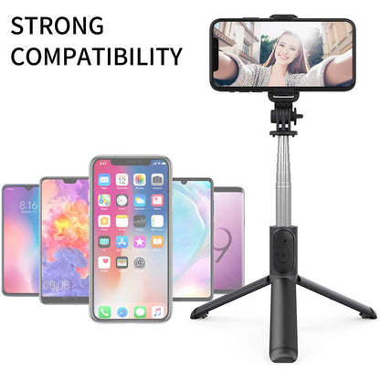 Selfie Stick Bluetooth Techsuit Q01, Παγκόσμιος, Μαύρος