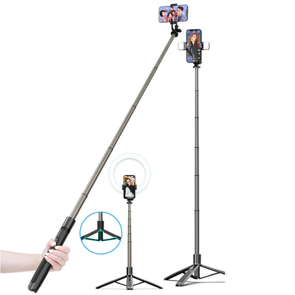 Selfie Stick Bluetooth Techsuit Q06, Παγκόσμιος, Μαύρο