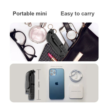Selfie Stick Bluetooth Techsuit Q11s, Παγκόσμιος, Μαύρο