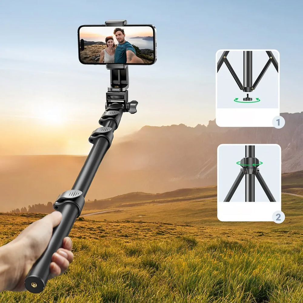 Selfie Stick Bluetooth UGREEN LP680, Universal, Μαύρο