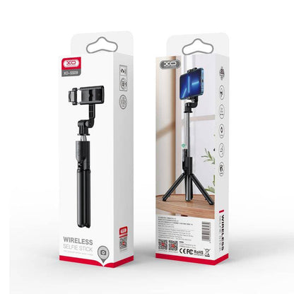 Selfie Stick Bluetooth XO Design SS09, Παγκόσμιος, Μαύρο