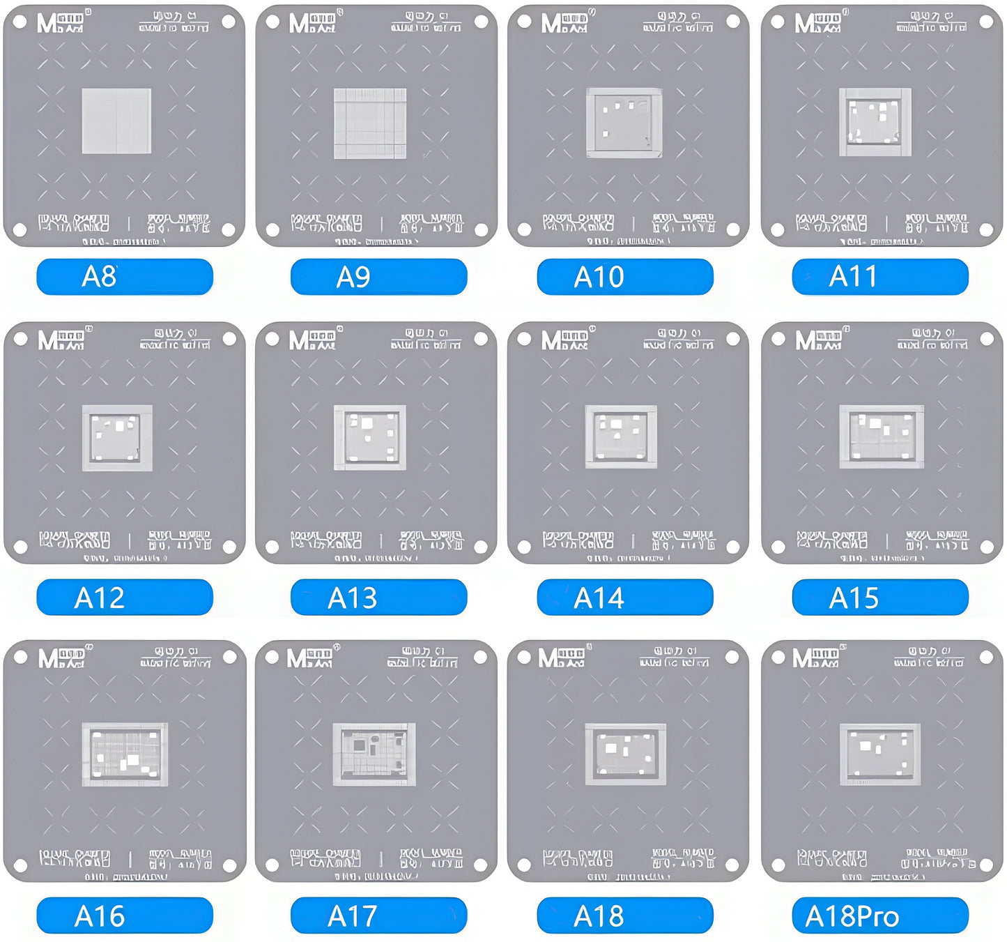 BGA MaAnt Stencil for Apple iPhone 6 - 16 Pro Max, CPU
