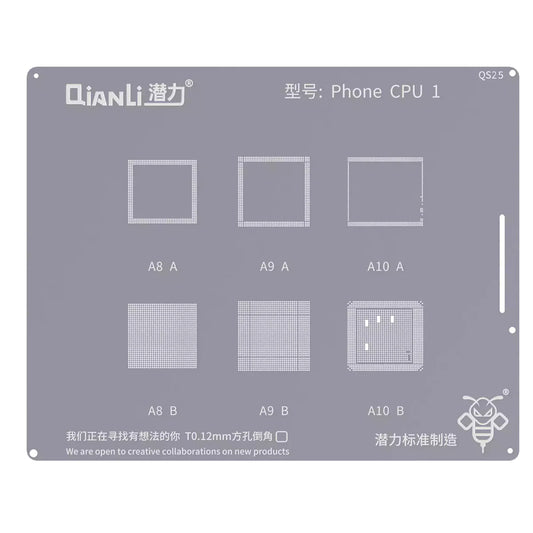 Πλέγμα BGA QIANLI QS25 για τη σειρά Apple iPhone, CPU1