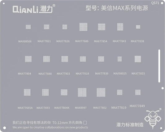 Σίτα BGA QIANLI QS71 για τη σειρά Mxim Max