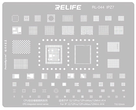 Σίτα BGA Relife RL-044 IPZ7 για Apple iPhone 12 / 12 Pro / 12 Pro Max / 12 mini, CPU