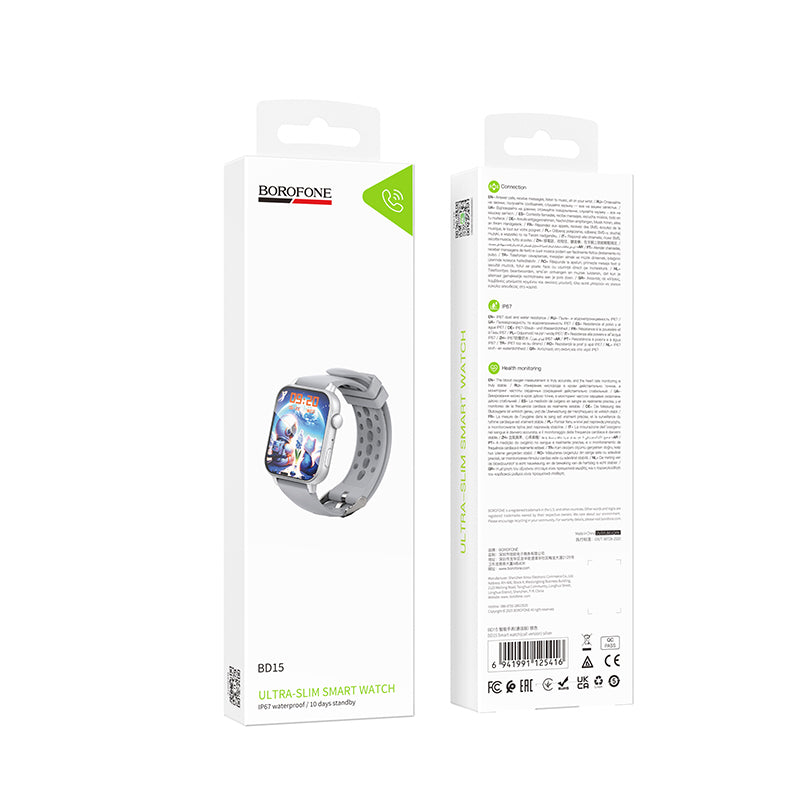 Smartwatch Borofone BD15 Call, Ασημί