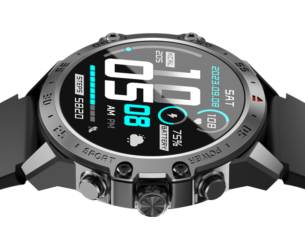 Smartwatch BWOO WA-08, Μαύρο