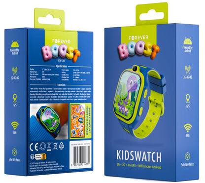 Smartwatch Forever Kids Boost KW-530 Call, Blue