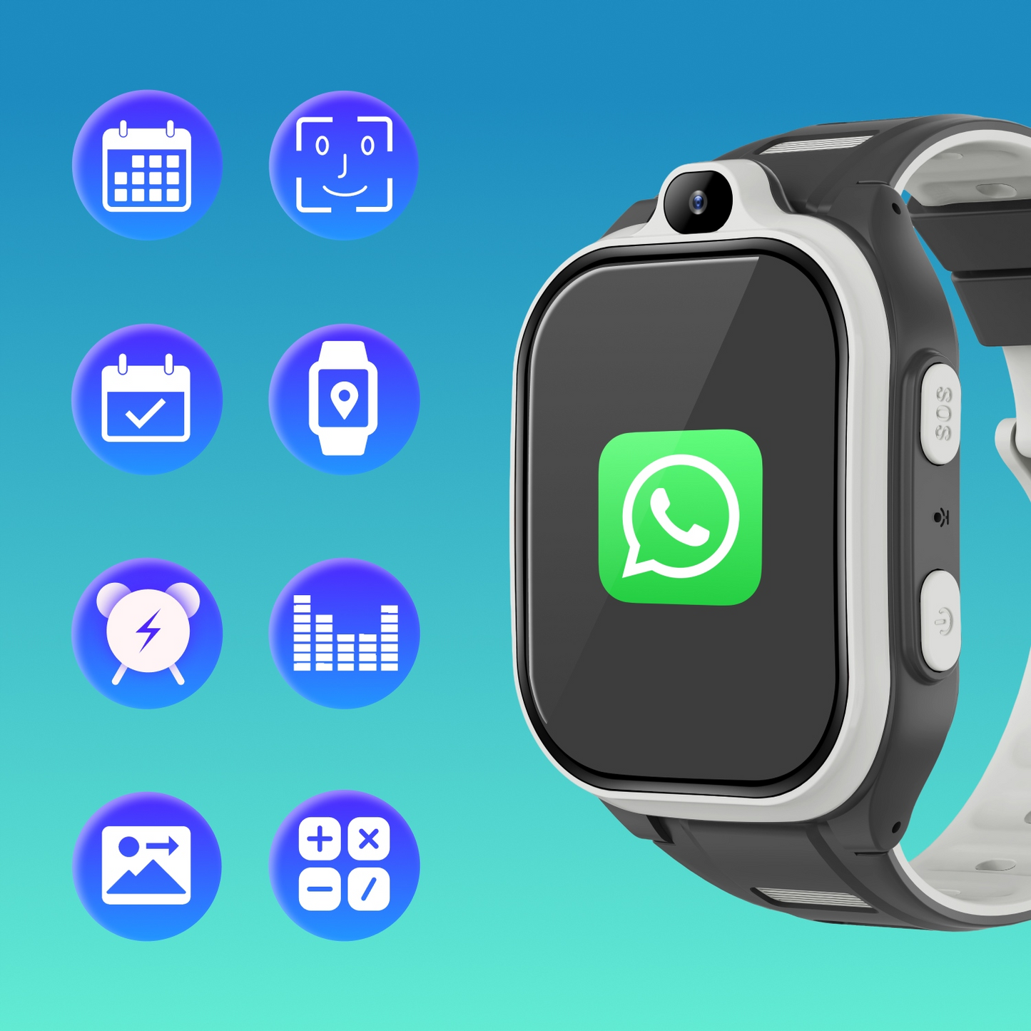 Smartwatch Forever Kids Boost KW-530 Call, Black