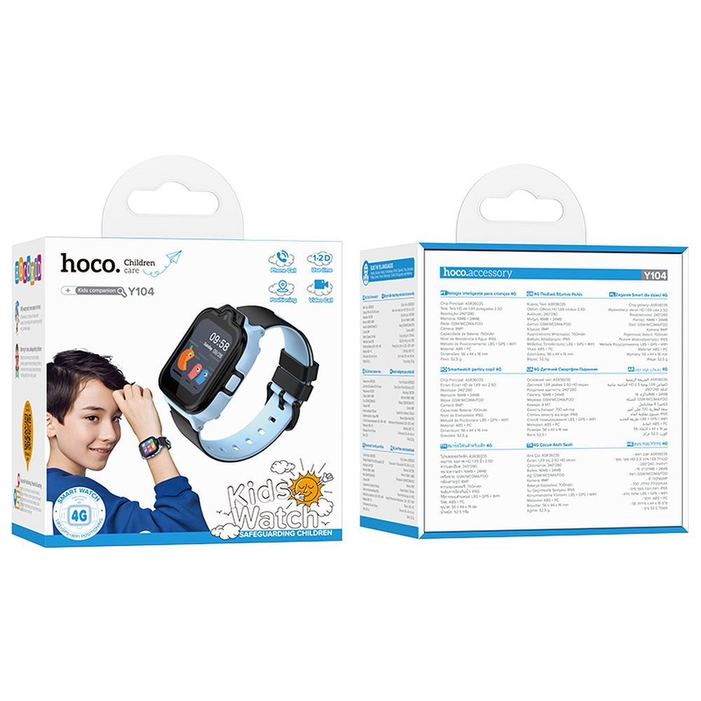 Smartwatch HOCO Y104 Kids Call, Μπλε