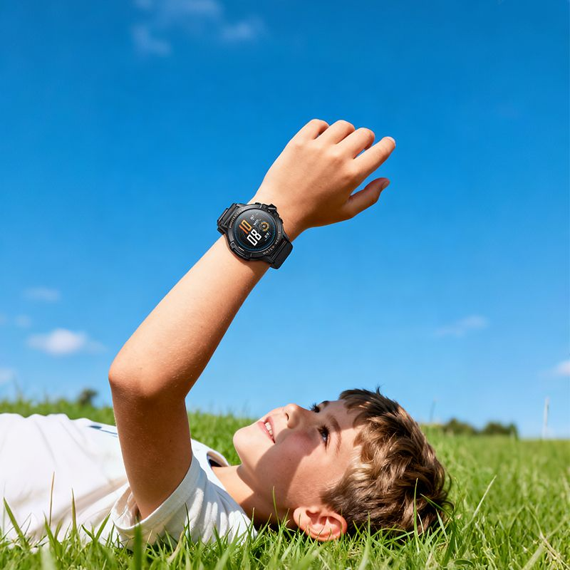 Smartwatch HOCO Y107 Kids Call, Μαύρο, Επανασφραγισμένο