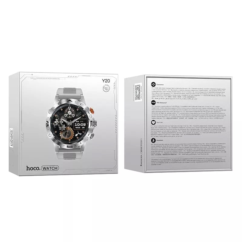 Smartwatch HOCO Y20, Ασημί