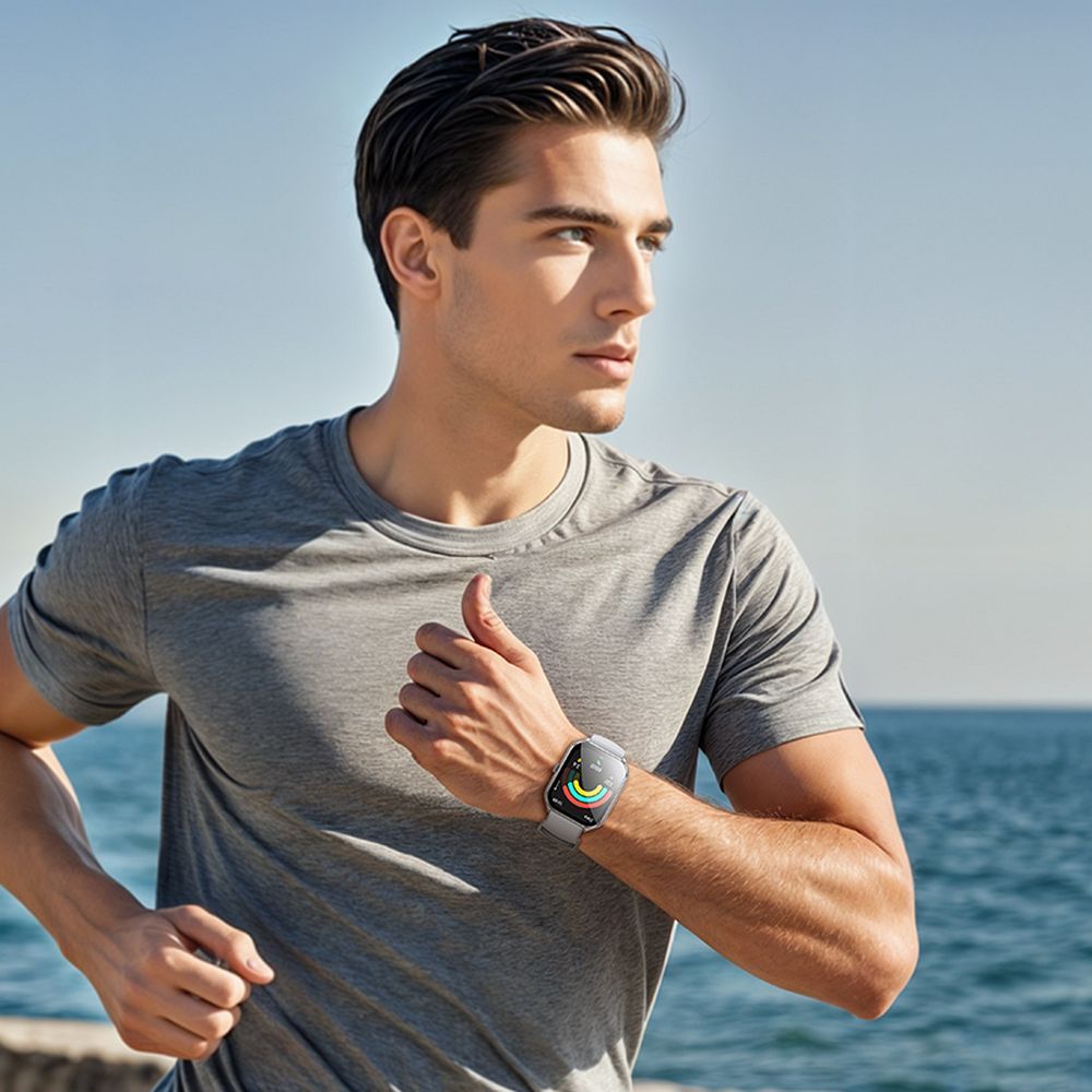Smartwatch HOCO Y28 Call, Ασημί