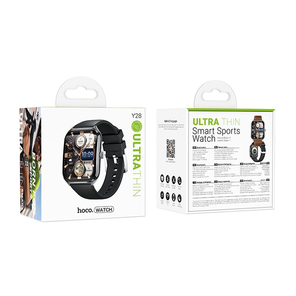 Smartwatch HOCO Y28 Call, Μαύρο