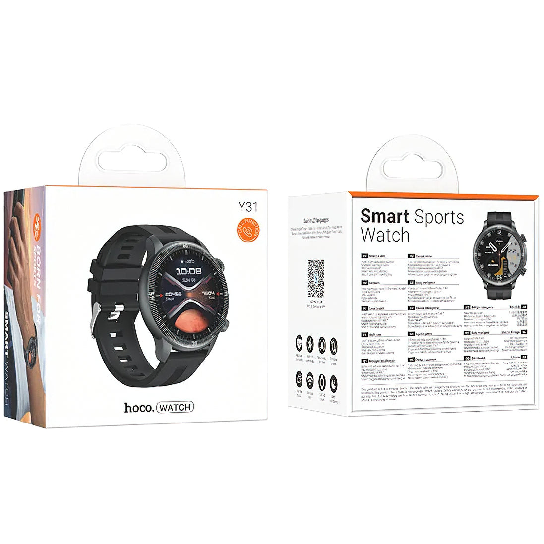 HOCO Y31 Call Smartwatch, Black