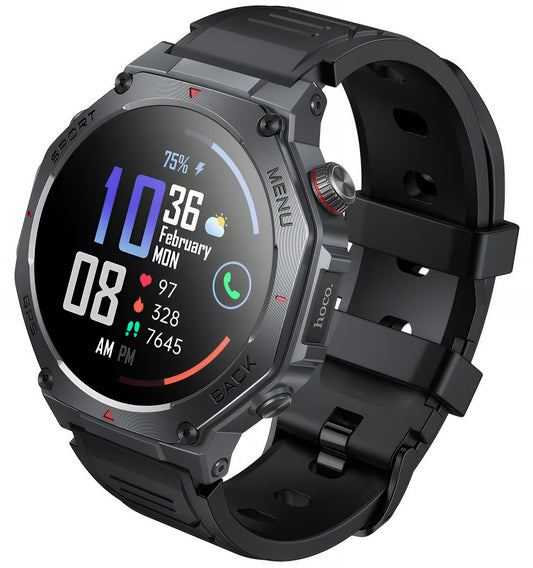 Smartwatch HOCO Y37 Call, Μαύρο