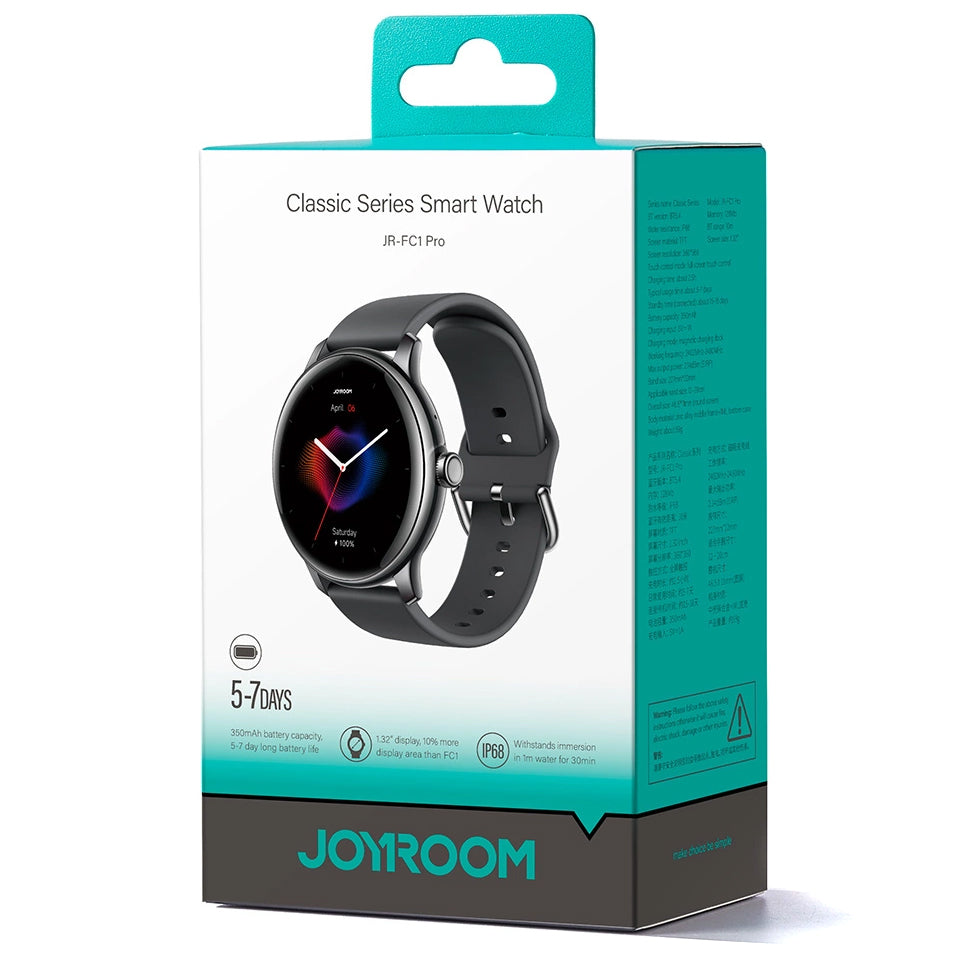 Smartwatch Joyroom JR-FC1 Pro Call, Μαύρο