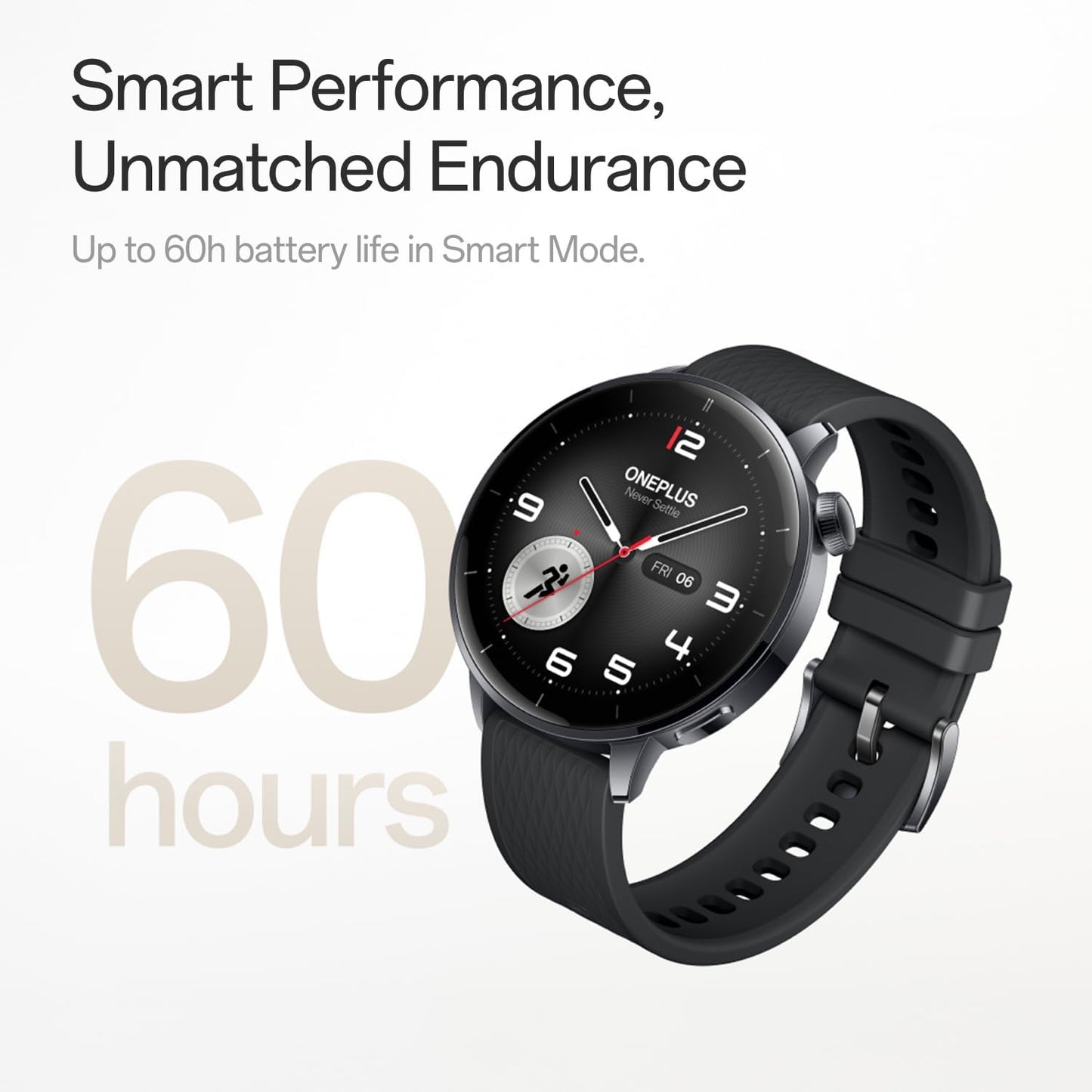 Smartwatch OnePlus Watch 3, 43mm, Μαύρο 5491100421