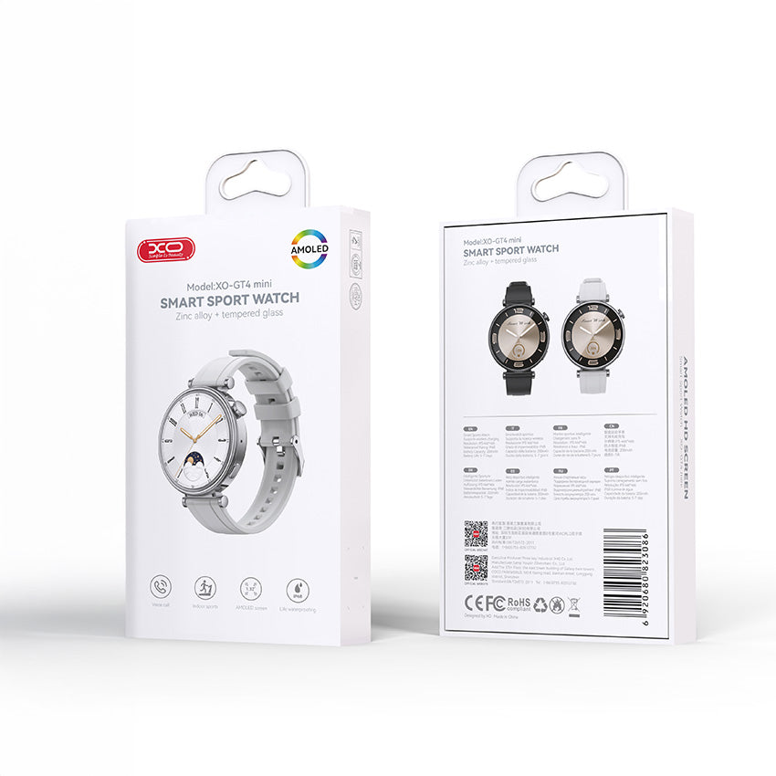 Smartwatch XO Design GT4 Mini, Ασημί