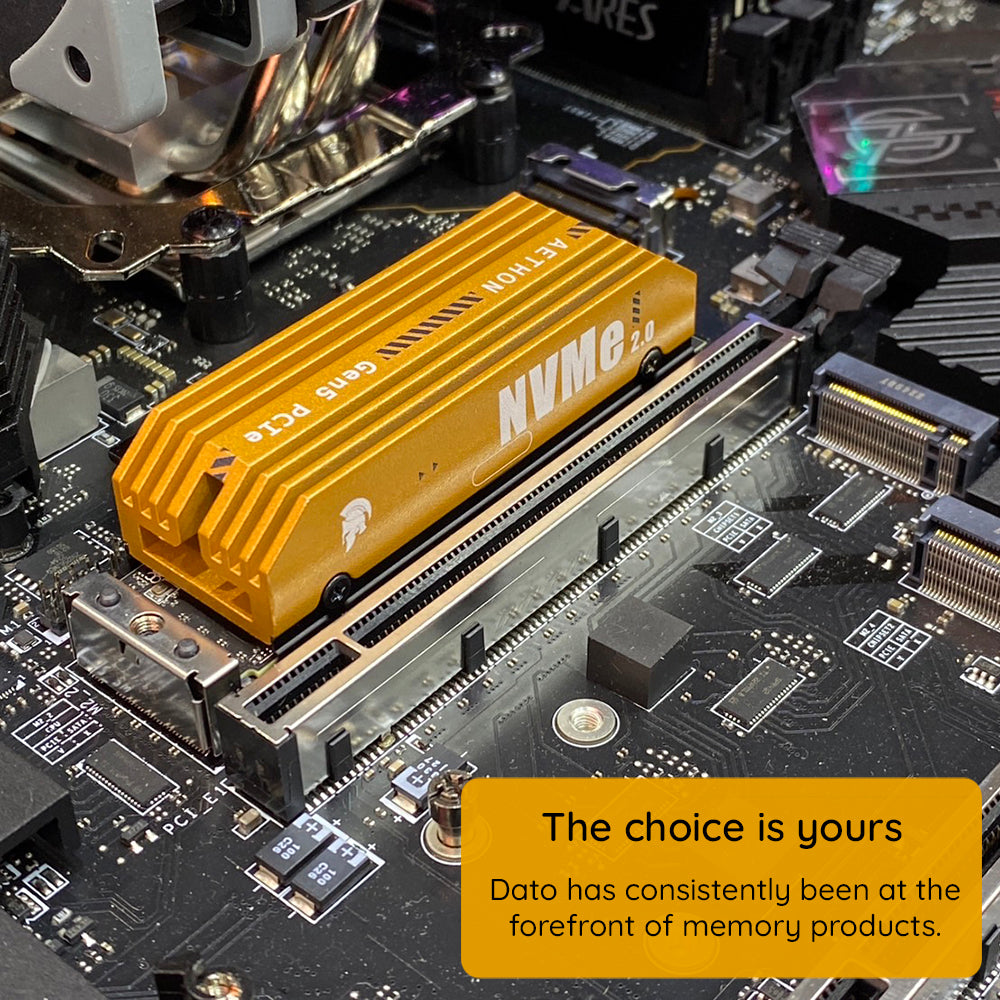 Solid State Drive (SSD) Dato Ares Aethon, NVME M.2, PCIe Gen5x4, 1TB, Μαύρο ARSAT-1TB