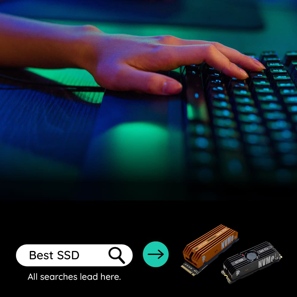 Solid State Drive (SSD) Dato Ares Aethon, NVME M.2, PCIe Gen5x4, 1TB, Μαύρο ARSAT-1TB