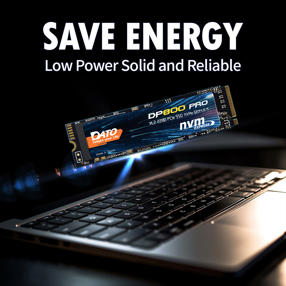 Solid State Drive (SSD) Dato DP800 Pro, NVME M.2 2280, PCIe, 4TB, Μαύρο DP800PSSD-4TB
