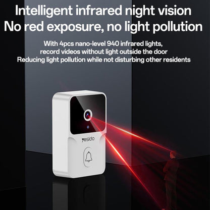 Κουδούνι Yesido KM27, Wi-Fi, 2K, Λευκό